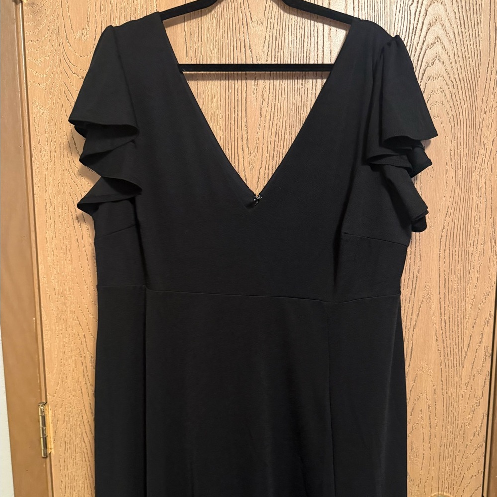 Birdy Grey Black V-Neck Hannah Dress, crepe black - Picture 4 of 6